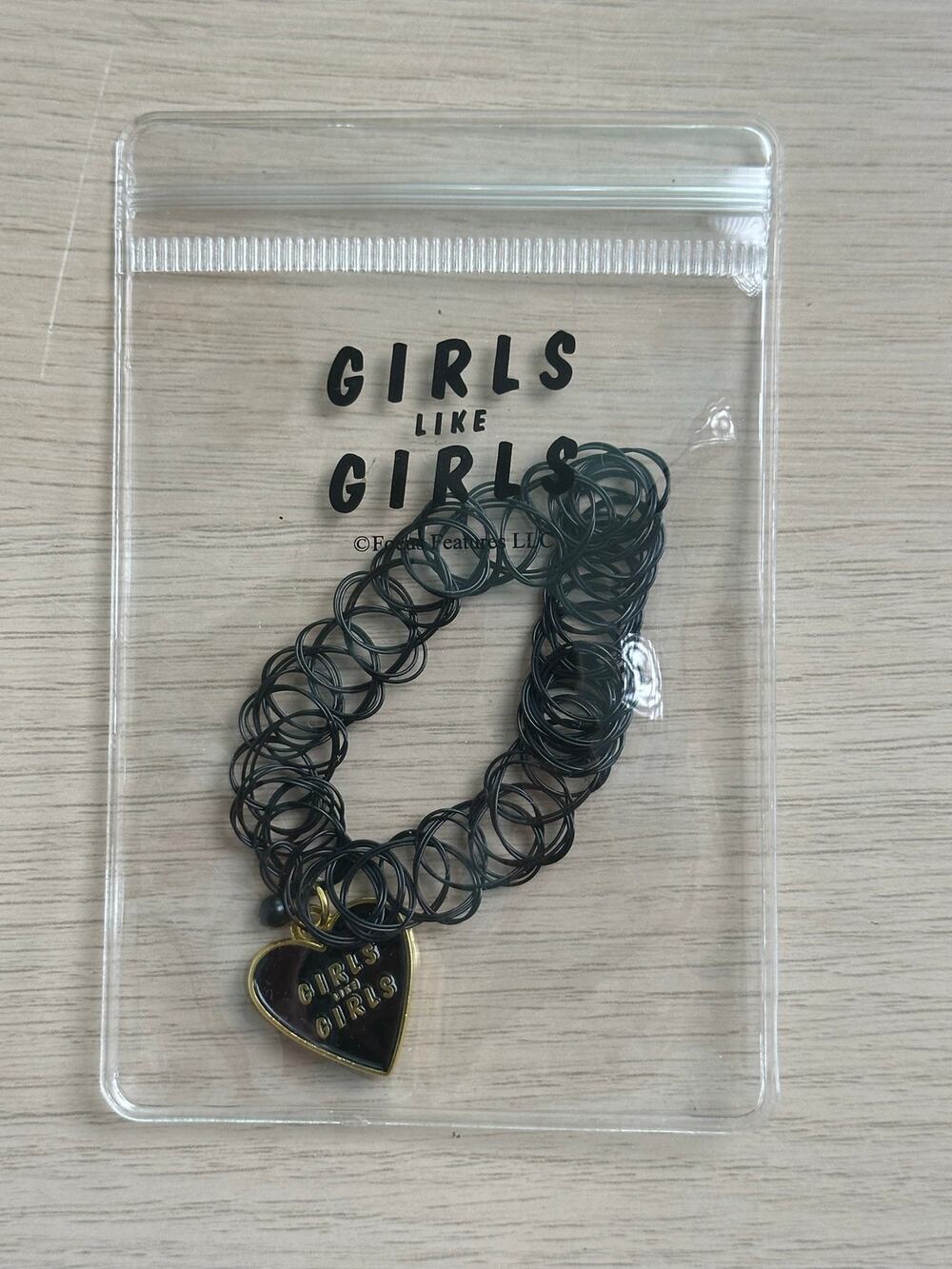 Rare Pride Girls Like Girls Black and Gold Heart Bracelet from Movie Premiere